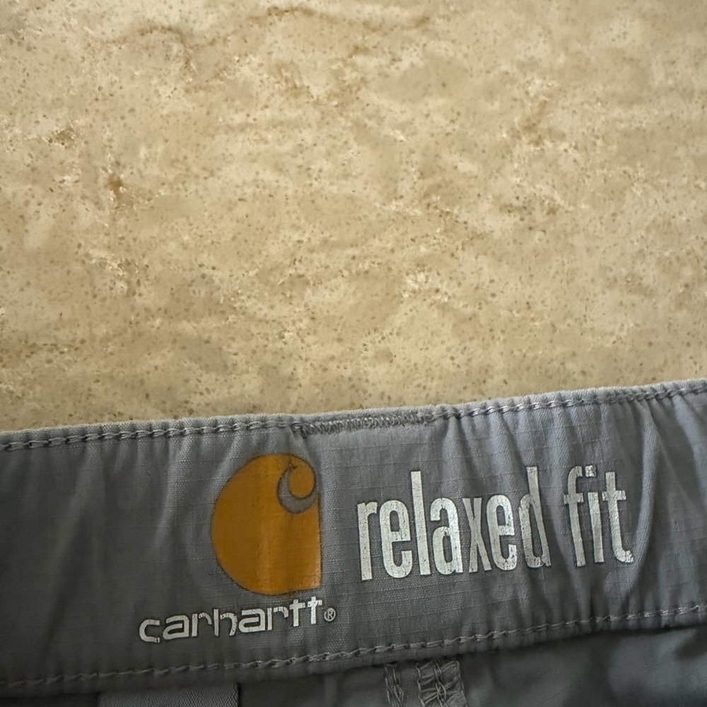 Carhartt Men's Light Gray Cargo Shorts 38W - Picture 3 of 5